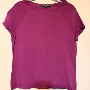 Kasper Women's Magenta Short Sleeve Top